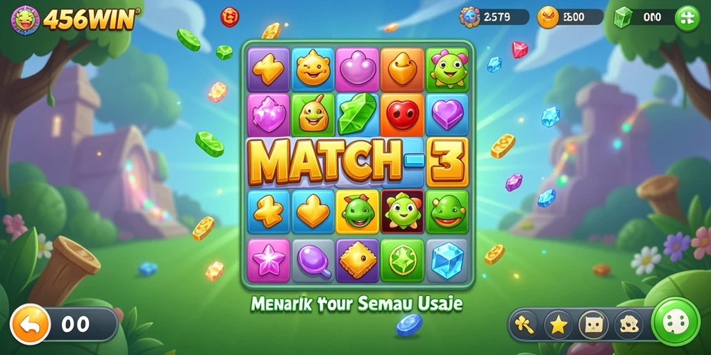Tampilan gameplay <strong>456WIN</strong> yang menarik dengan fitur kombinasi warna-warni.