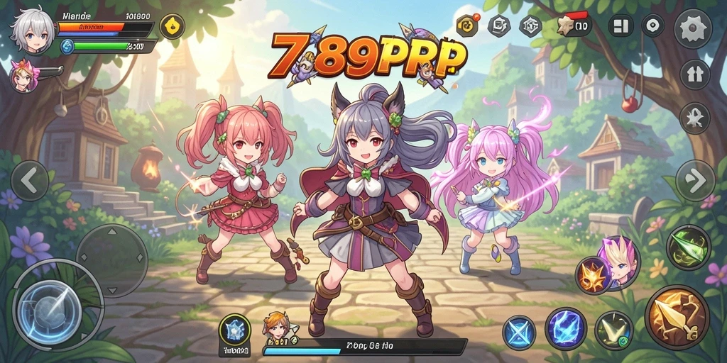 Tangkapan layar dari gameplay Anime yang penuh aksi.