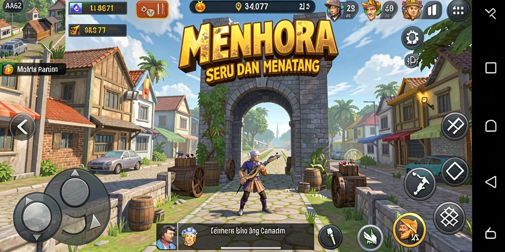 Gambaran gameplay menara dalam AA62 yang penuh aksi dan strategi.