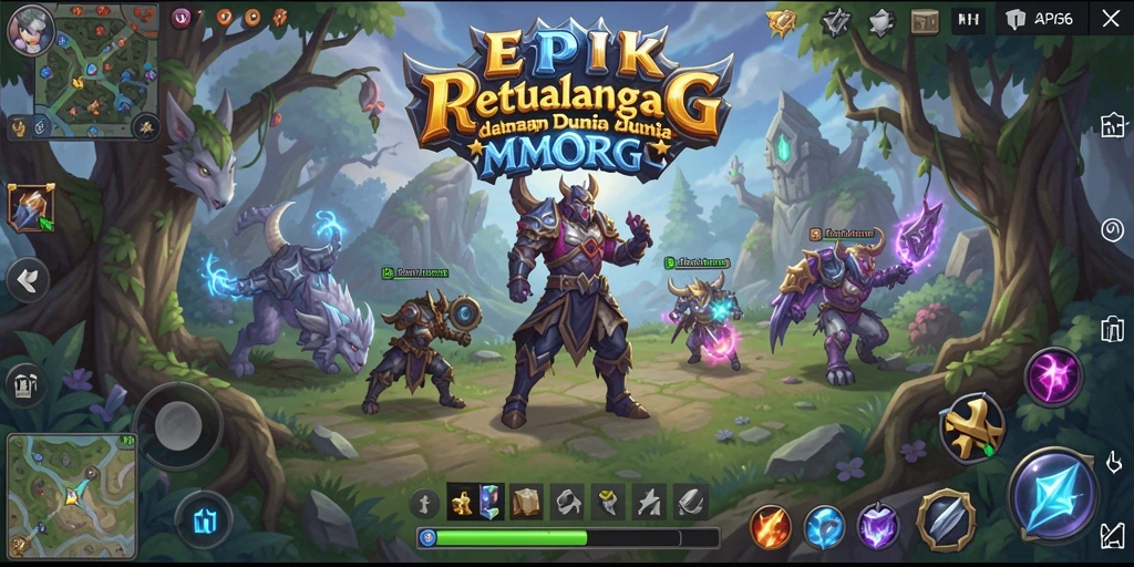 Tampilan visual menakjubkan dari gameplay MMORPG di API36.