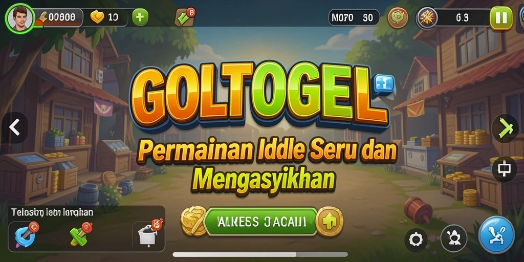 Tampilan gameplay seru dari GOLTOGEL yang menampilkan pengelolaan sumber daya.