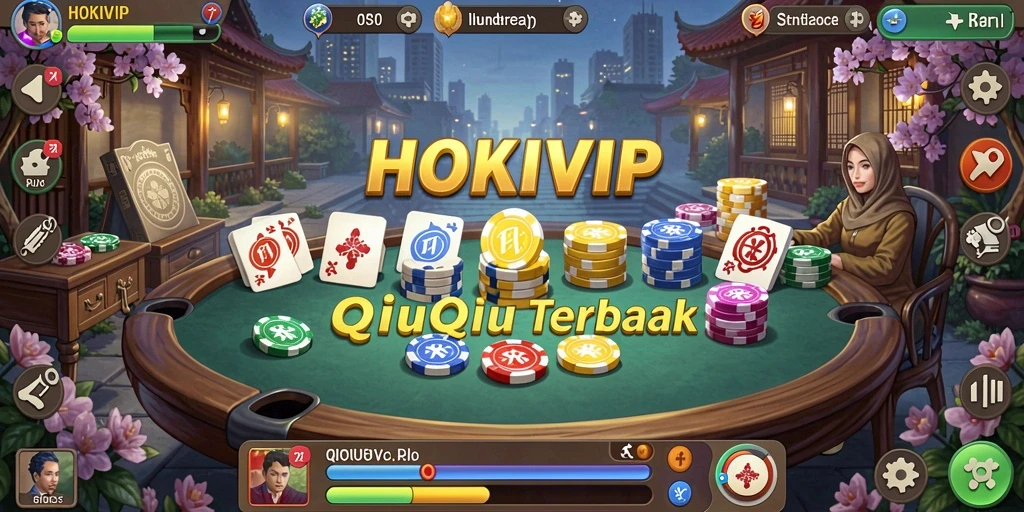 Tangkapan layar HOKIVIP menampilkan gameplay QiuQiu yang mendebarkan.