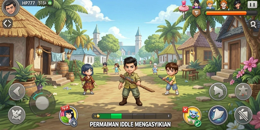 Tampilan gameplay HP777 yang menarik dan mengasyikkan.