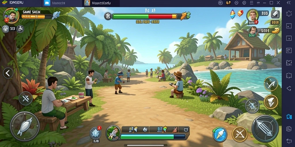 Tampilan gameplay menarik dari IDNSERU yang santai.