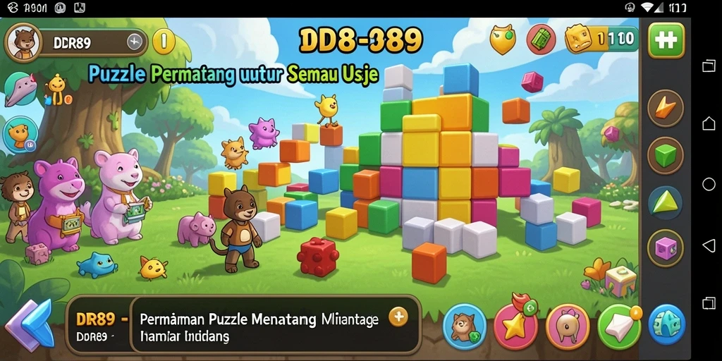 Tampilan gameplay Puzzle yang menarik dan menantang di IDR89.