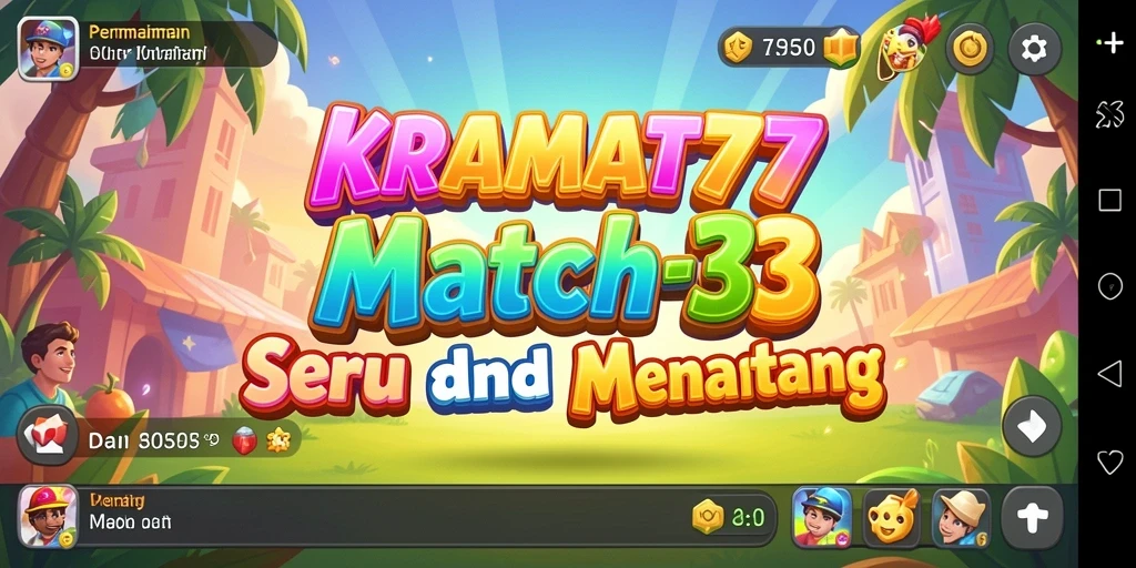Tampilan gameplay KRAMAT77 yang menarik dan penuh warna.