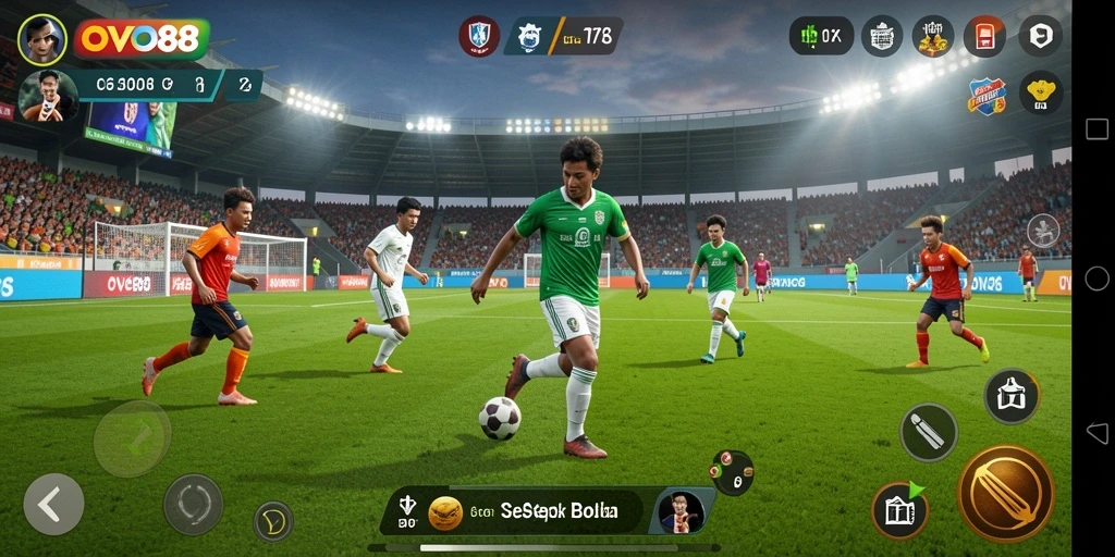 Tampilan gameplay OVO88 yang menegangkan dan seru.