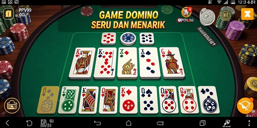 Gameplay seru dari PPV99 saat bermain Domino online bersama teman.