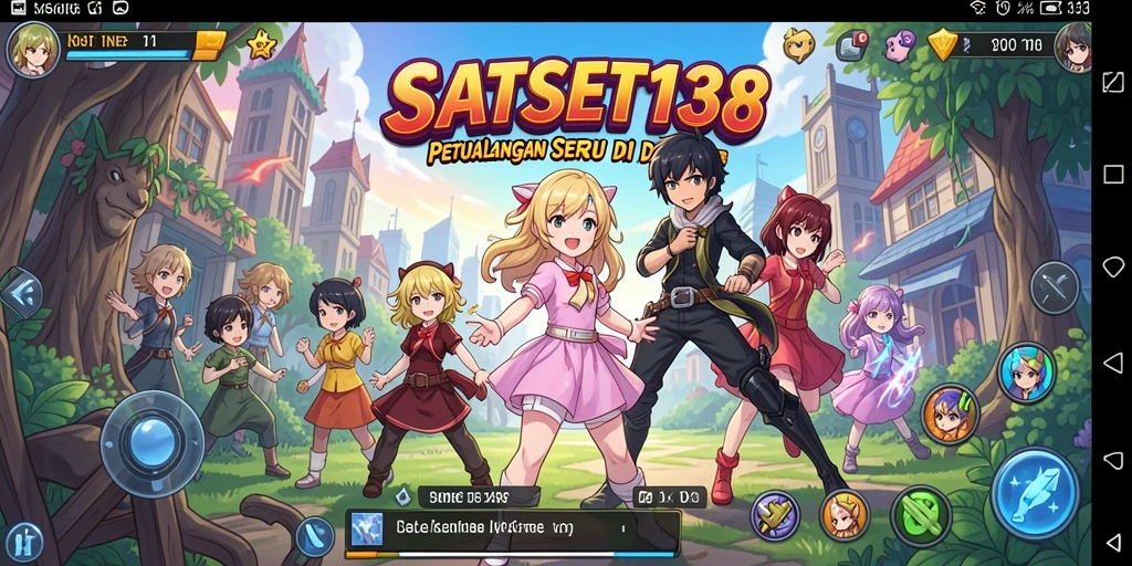 Tampilan menarik dari gameplay Anime di SATSET138.