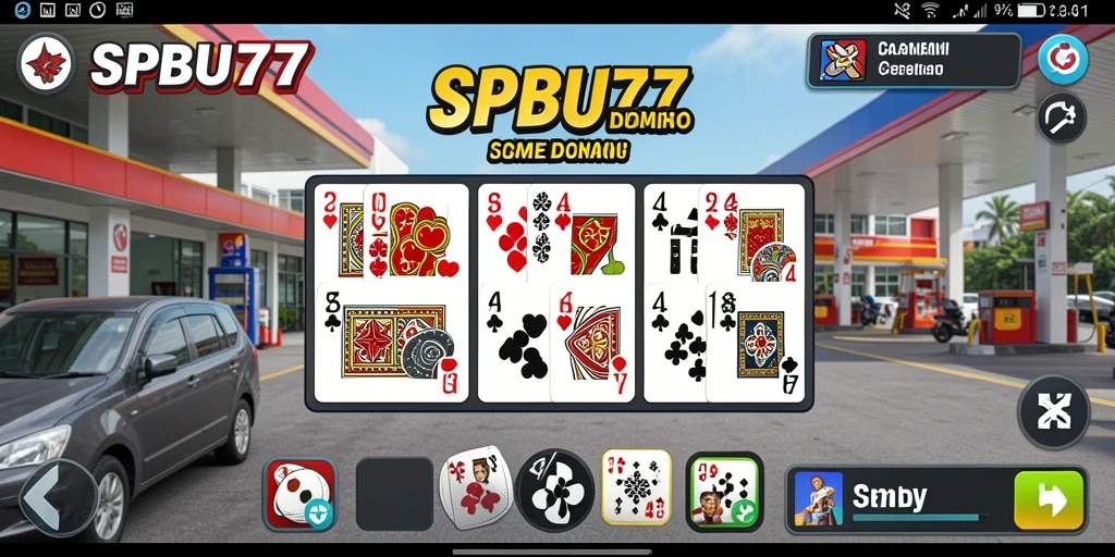 Tampilan gameplay SPBU77 yang seru dan interaktif.