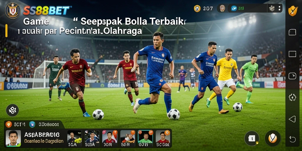 Tampilan gameplay menarik dari SS88BET dalam aksi sepak bola.