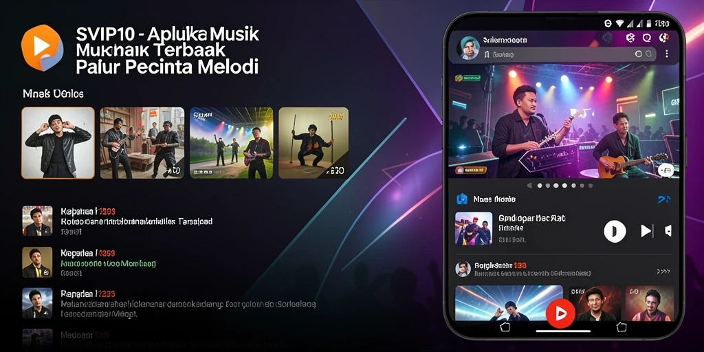 Tampilan menarik dari gameplay dalam aplikasi musik SVIP10.