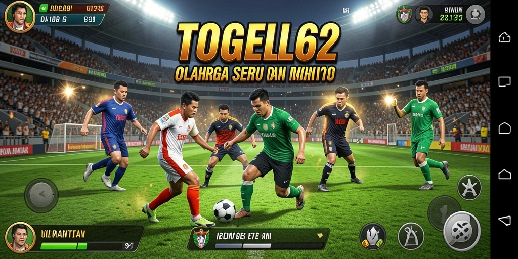 Screenshot utama TOGEL62 menampilkan pertandingan olahraga yang intens.