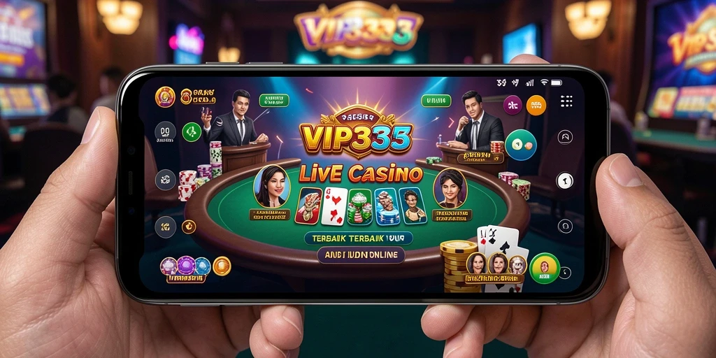 Tampilan antarmuka VIP333 dalam sesi permainan Live Casino yang mendebarkan.