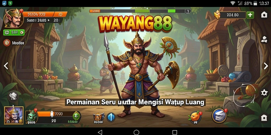 Tampilan gameplay WAYANG88 yang seru dan penuh tantangan.