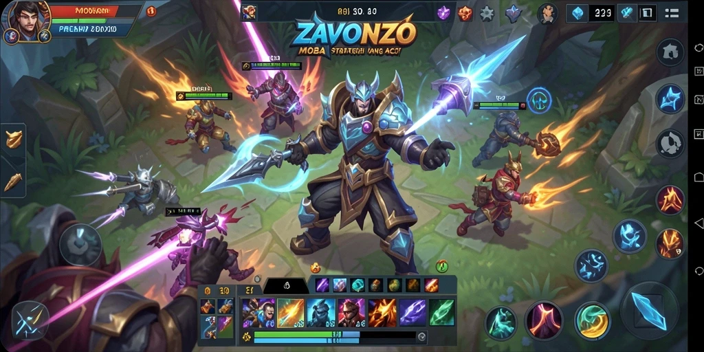 Gameplay seru dalam pertarungan tim di ZAVONZO